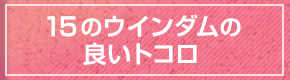 15のウインダムの良いトコロ